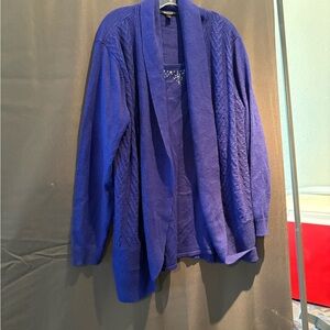 Briggs New York Royal Blue Cardigan